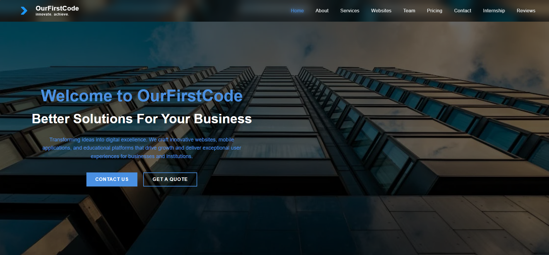 OurFirstCode Website